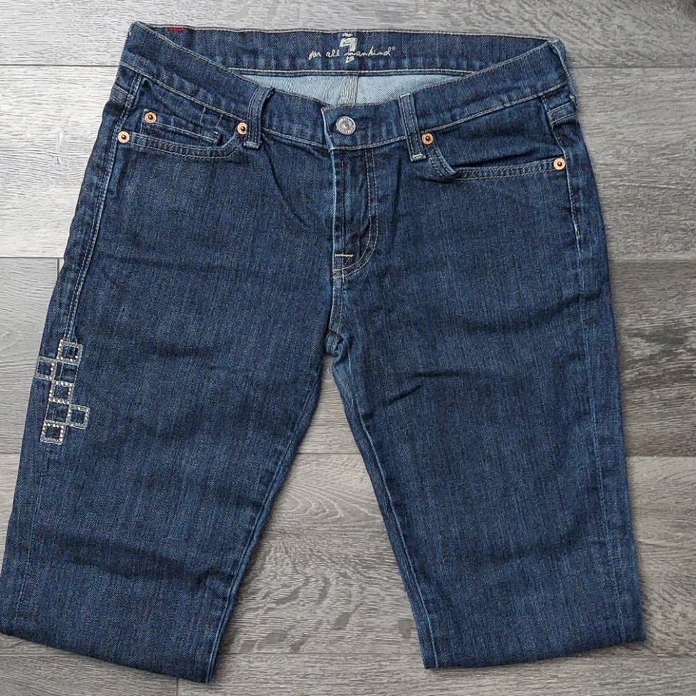 7 for all mankind Roxanne demin with studs